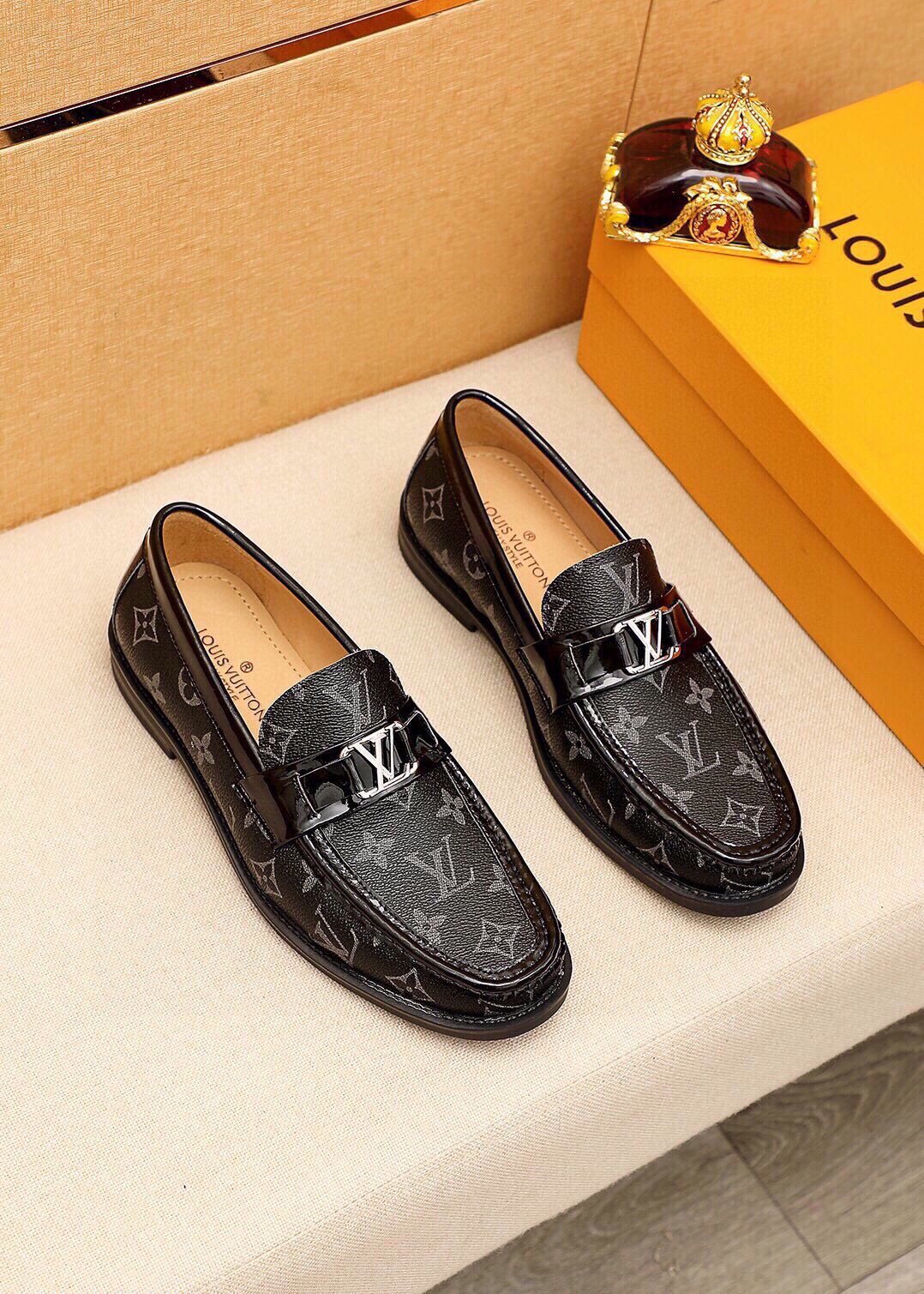 Louis Vuitton Monogram Buckle Loafers - Moc-Toe Stitching