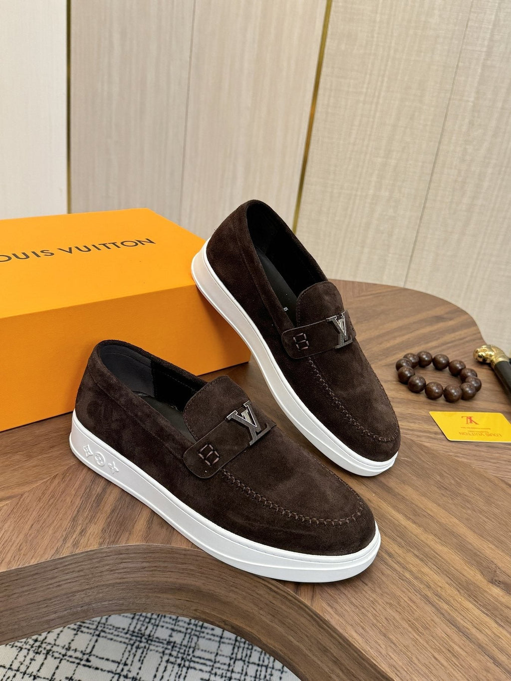 Louis Vuitton LV Logo Slip-On Shoes