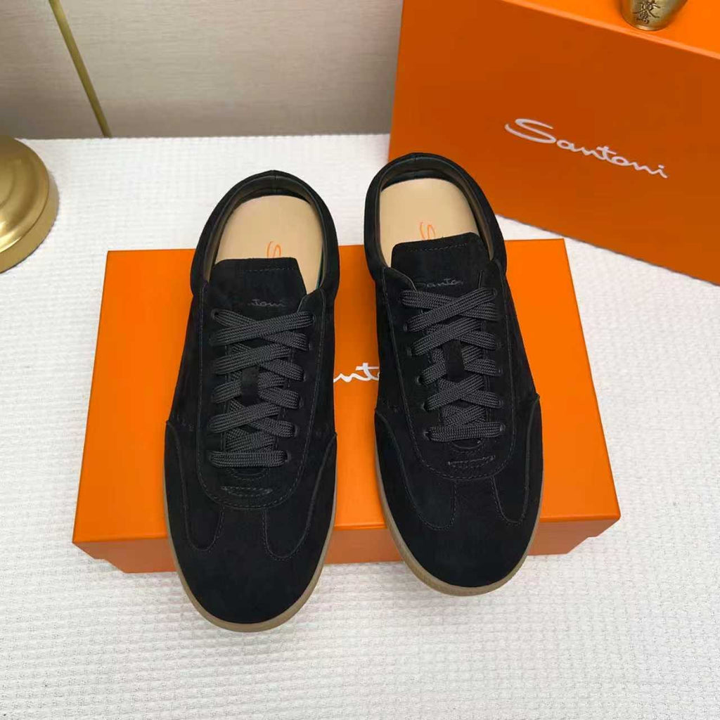 Santoni Perforated Low-Top Sneakers
