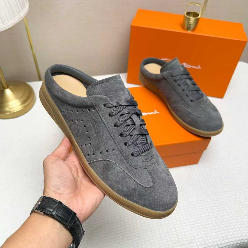 Santoni Perforated Low-Top Sneakers