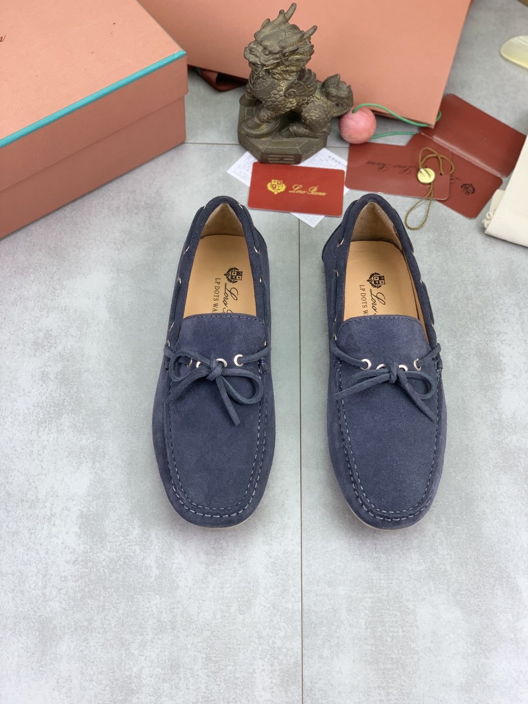 Loro Piana Suede Driving Shoes