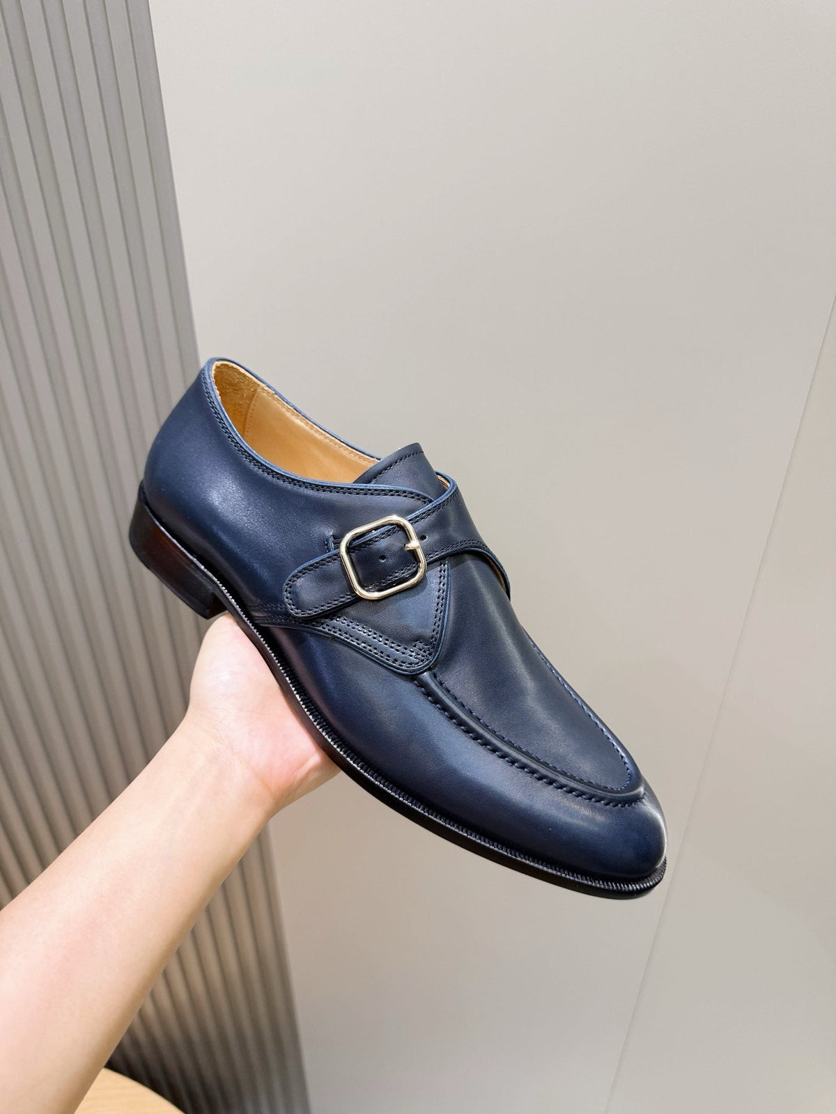 Loro Piana Suede Buckle Loafers