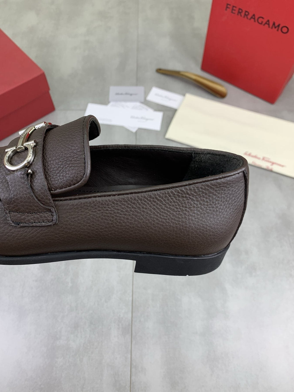 Salvatore Ferragamo Men's Textured Bit Loafers