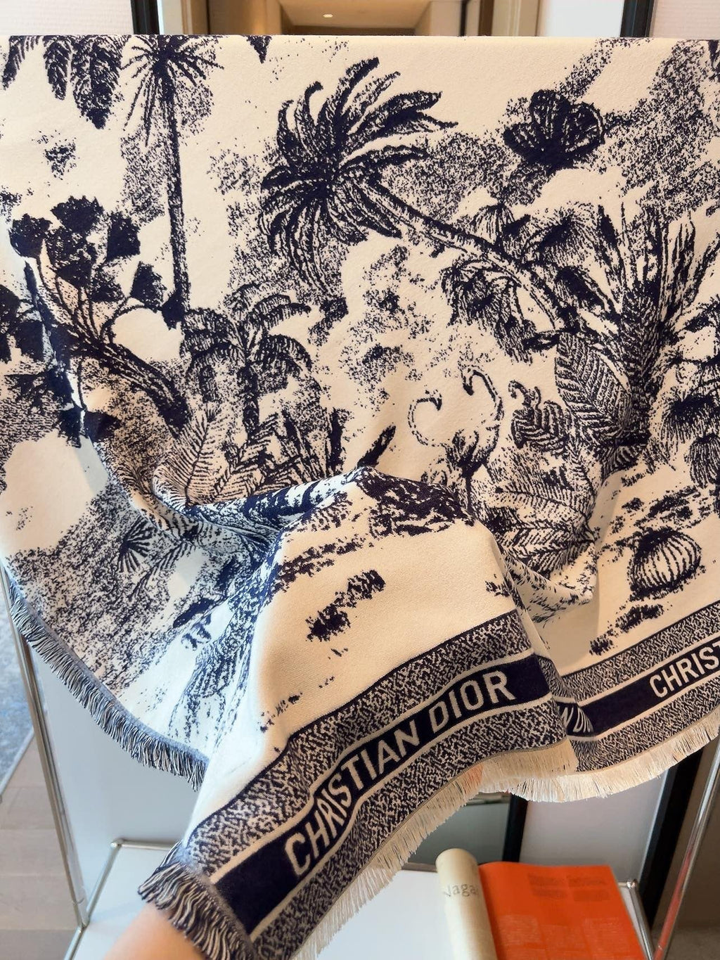 Dior Botanical Print Square Scarf