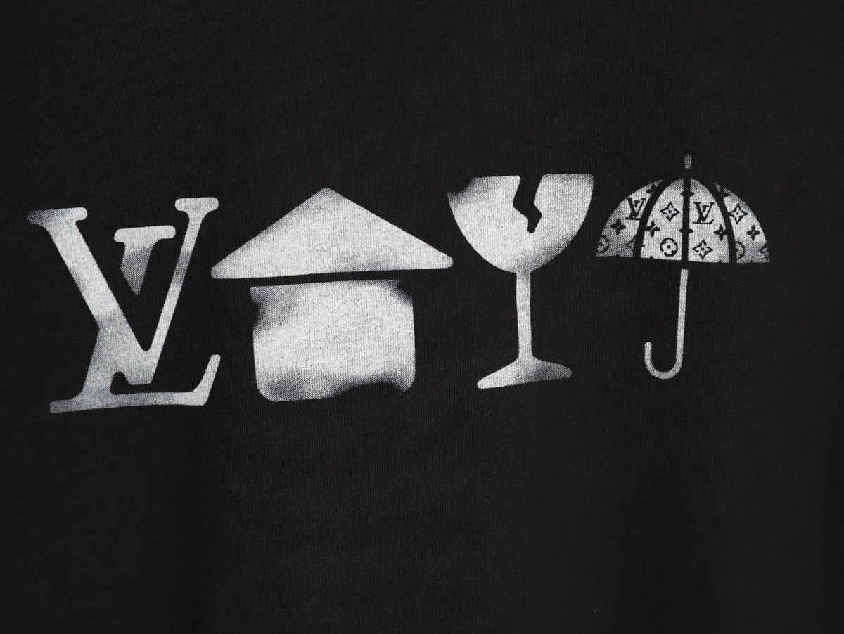 Louis Vuitton Four-Element Graphic T-Shirt - Black